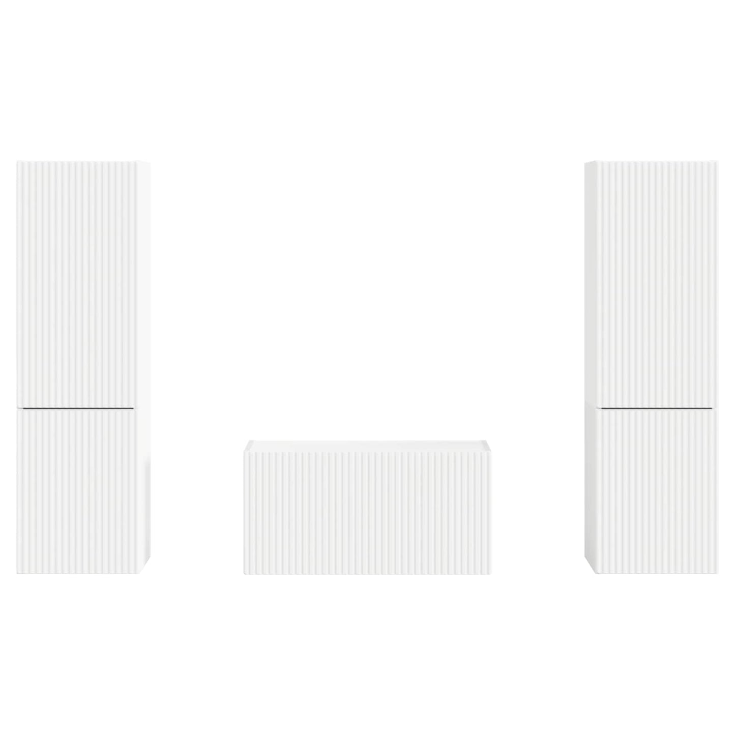 vidaXL 3 pcs Λευκό