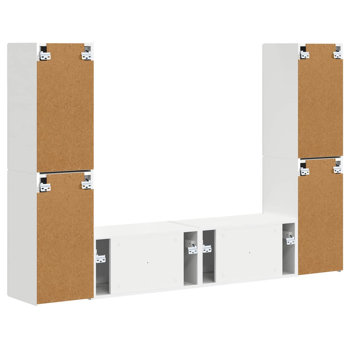 vidaXL 3 pcs Λευκό