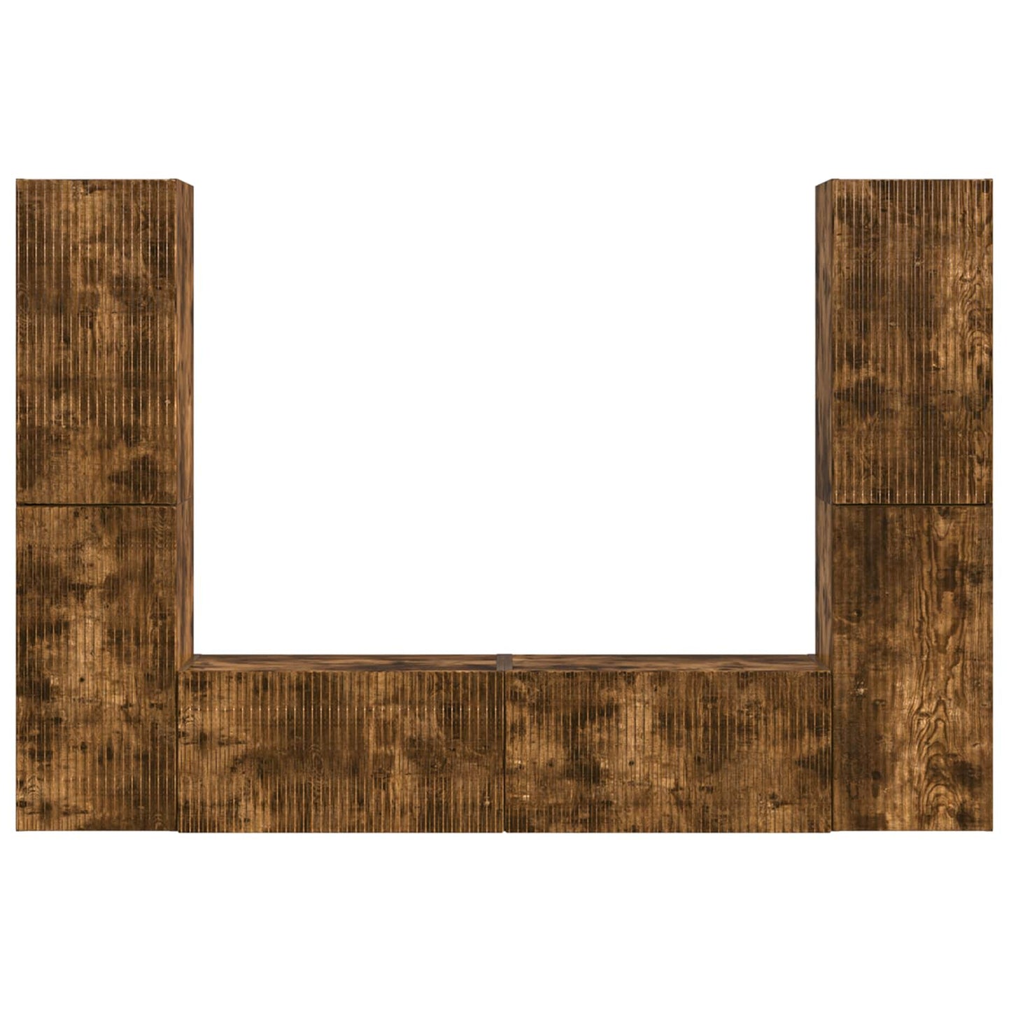 vidaXL 3 pcs Καπνιστό Δρύς