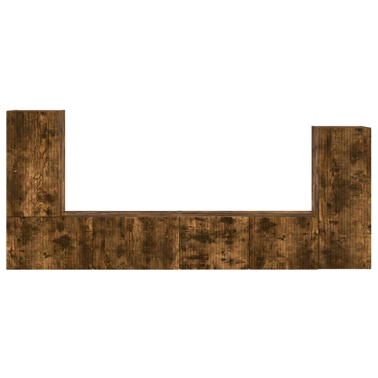 vidaXL 4 pcs Καπνιστό Δρύς