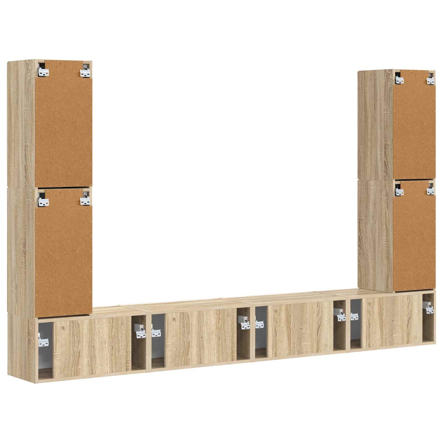 vidaXL 4 pcs Δρύς Sonoma