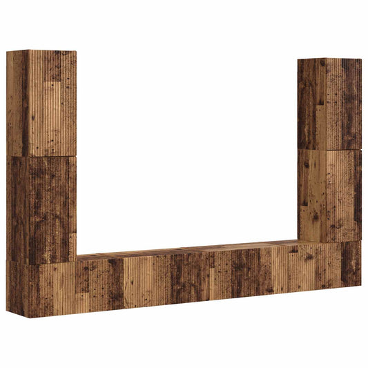 vidaXL 4 pcs Παλιό Ξύλο