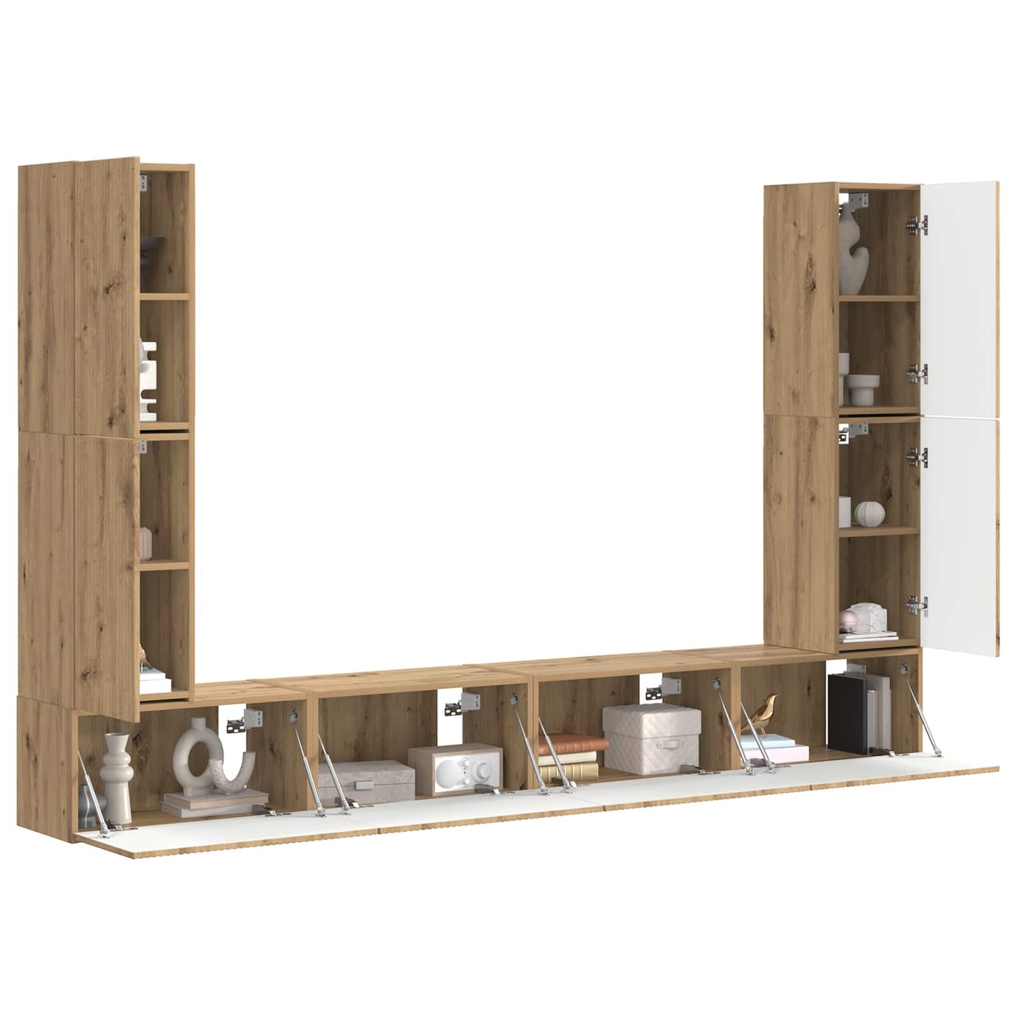 vidaXL 4 pcs Artisan Oak