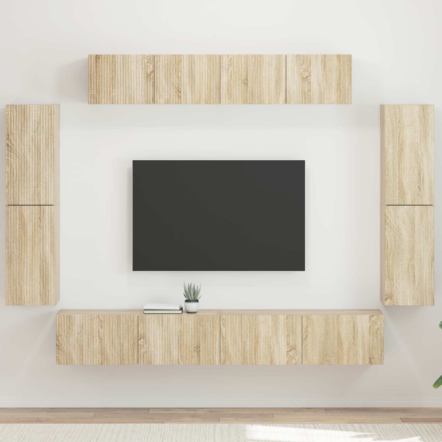 vidaXL Ντουλάπι TV 4 pcs Δρύς Sonoma