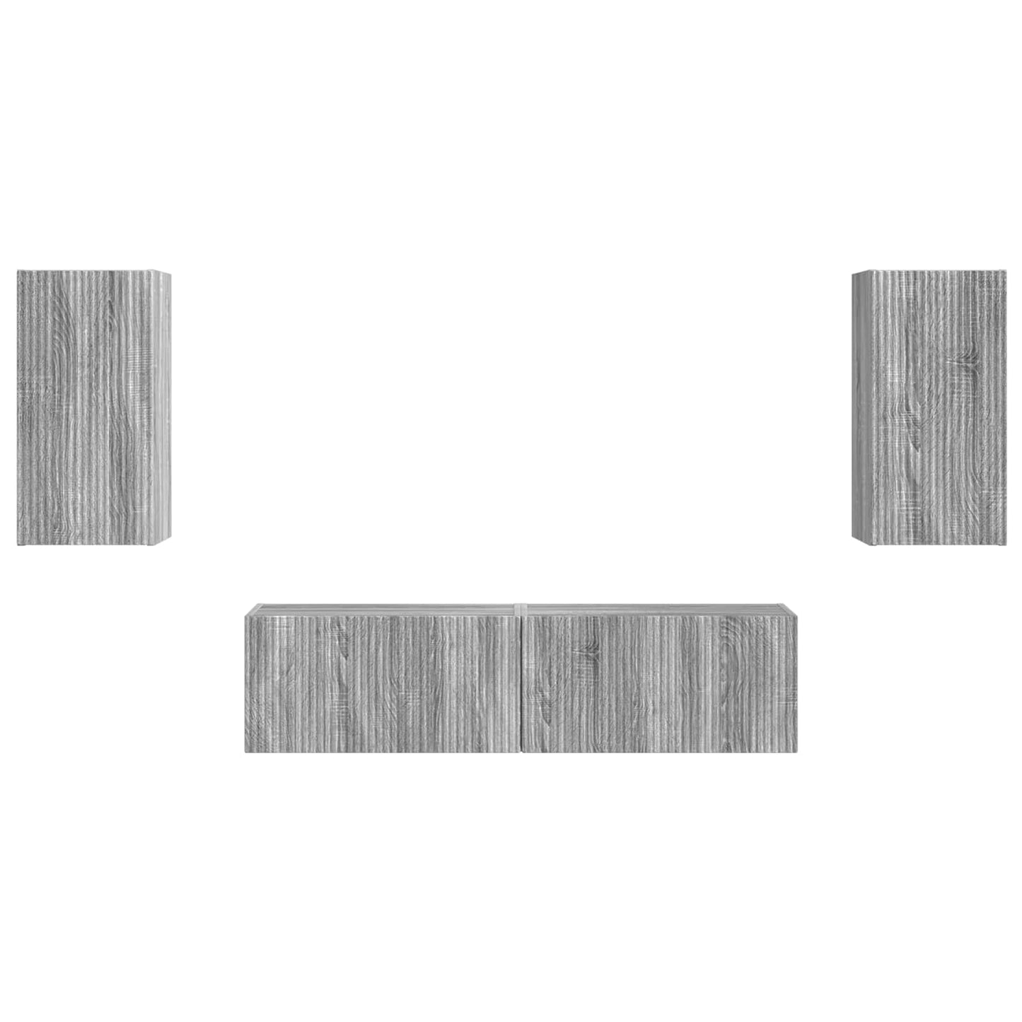 vidaXL 2 pcs Γκρίζο Σονομα