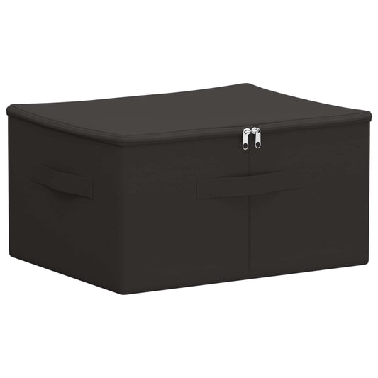 vidaXL Κουτί αποθήκευσης Ανθρακί 43 x 34 x 23 εκ. Ύφασμα