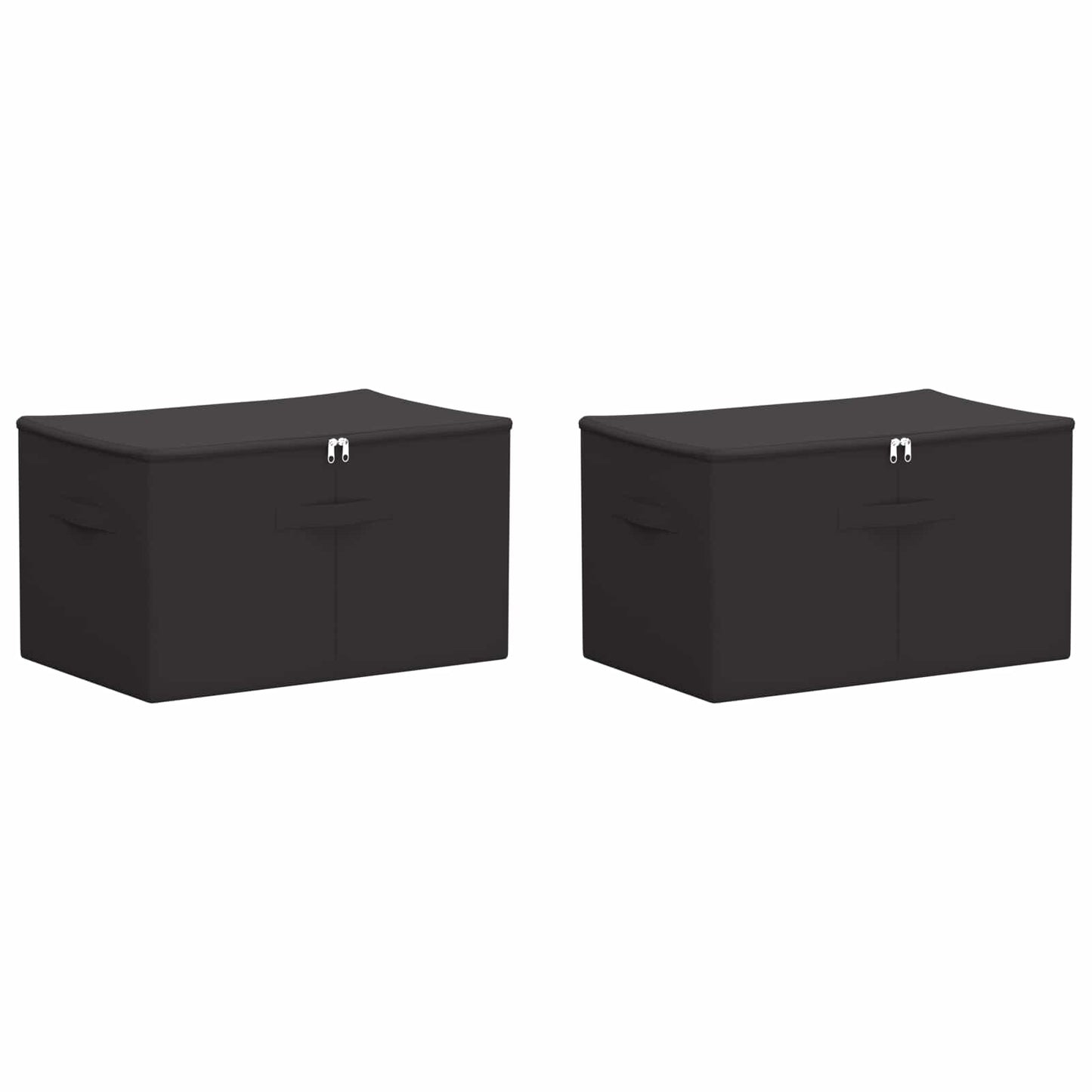vidaXL Κουτί αποθήκευσης 2 pcs Ανθρακί 55 x 35 x 32 εκ. Ύφασμα