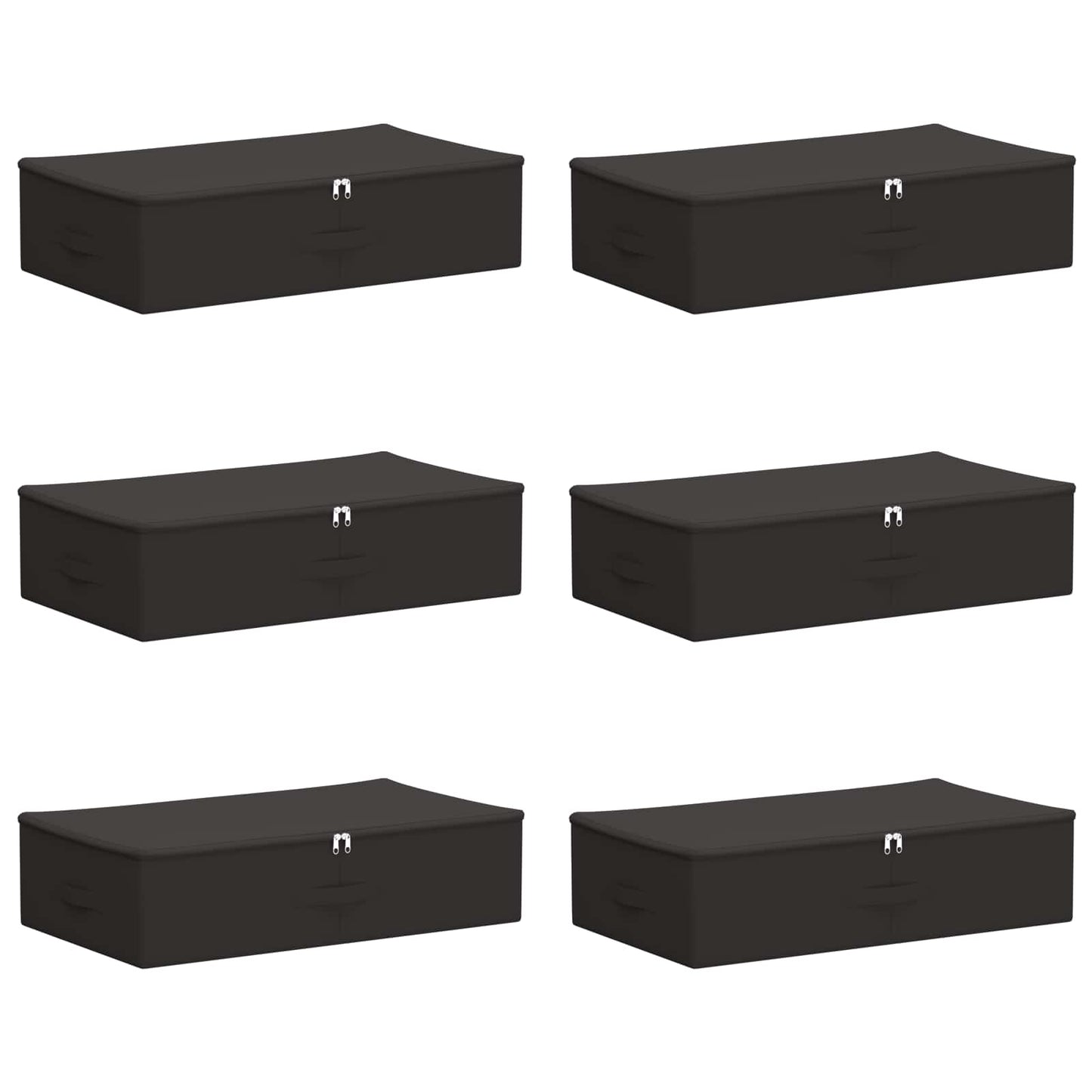 vidaXL Κουτί αποθήκευσης 6 pcs Ανθρακί 70 x 40 x 18 εκ. Ύφασμα