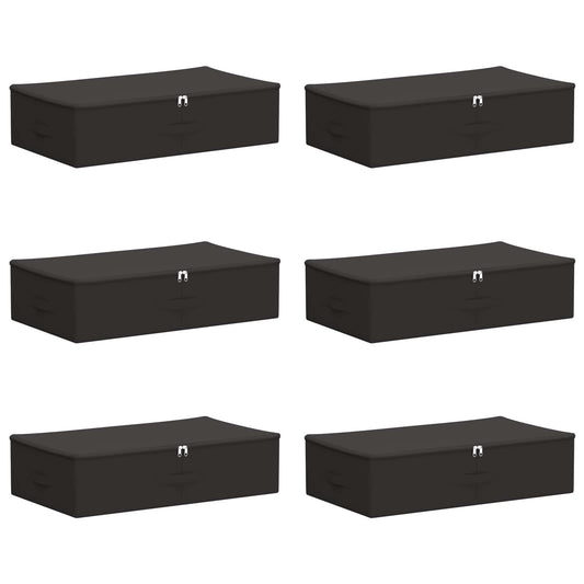 vidaXL Κουτί αποθήκευσης 6 pcs Ανθρακί 70 x 40 x 18 εκ. Ύφασμα