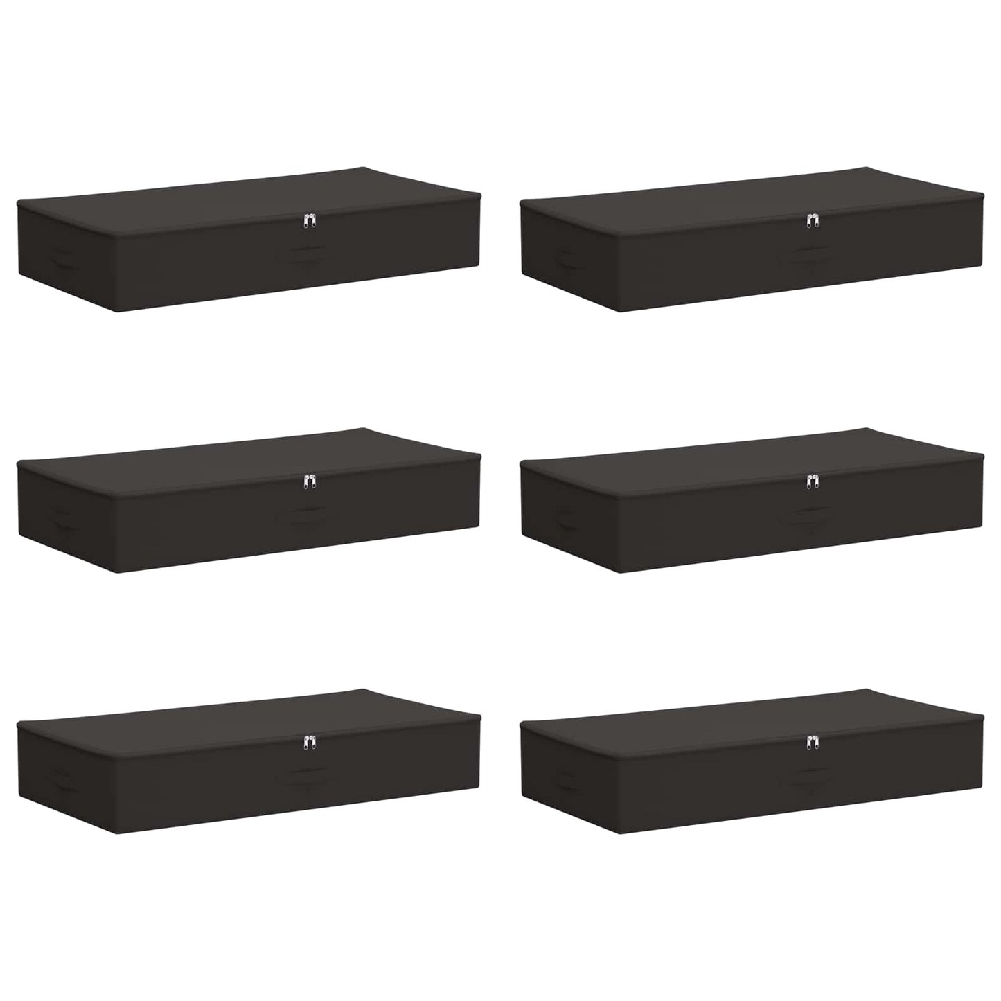 vidaXL Κουτί αποθήκευσης 6 pcs Ανθρακί 90 x 48 x 15 εκ. Ύφασμα
