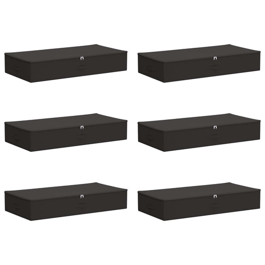vidaXL Κουτί αποθήκευσης 6 pcs Ανθρακί 90 x 48 x 15 εκ. Ύφασμα