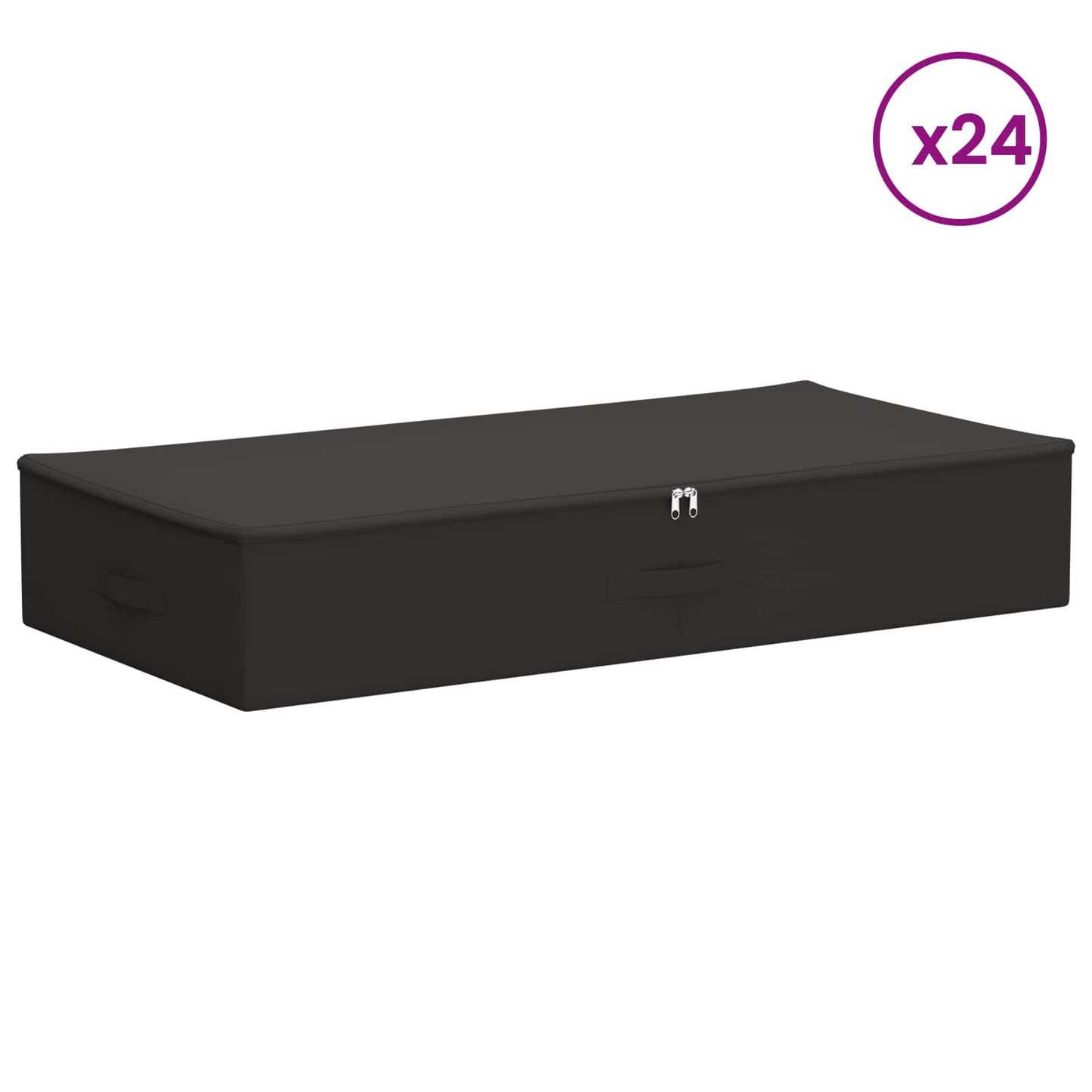 vidaXL Κουτί αποθήκευσης 24 pcs Ανθρακί 90 x 48 x 15 εκ. Ύφασμα