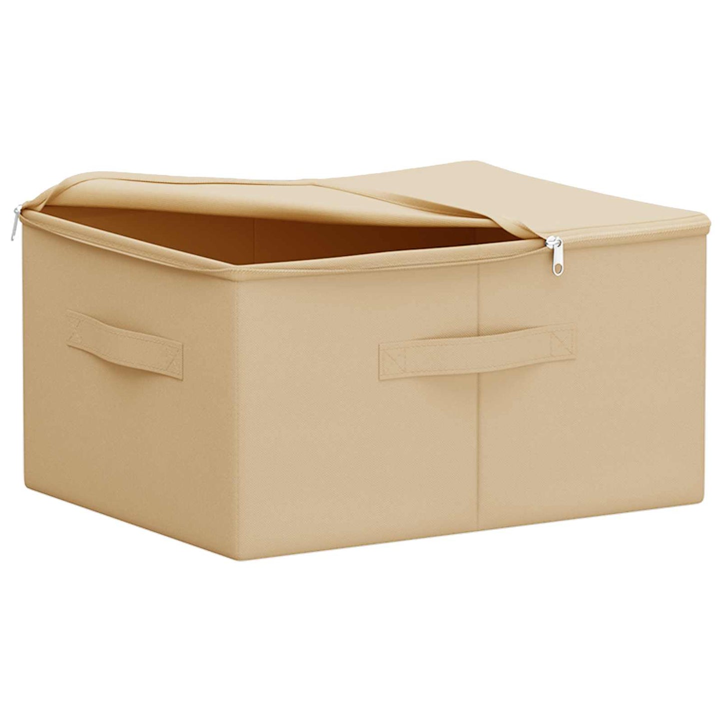 vidaXL Κουτί αποθήκευσης 24 pcs Κρεμ 43 x 34 x 23 εκ. Ύφασμα