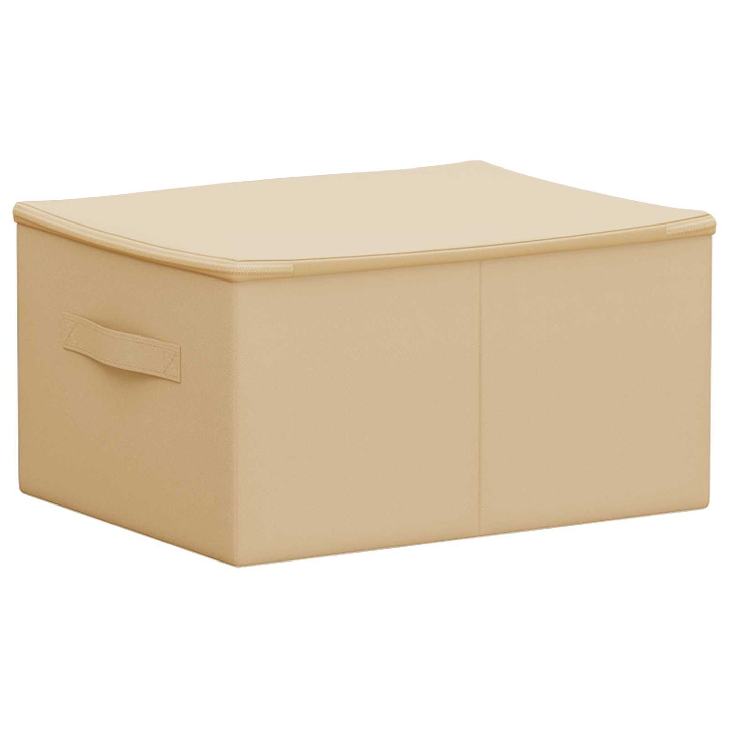 vidaXL Κουτί αποθήκευσης 24 pcs Κρεμ 43 x 34 x 23 εκ. Ύφασμα