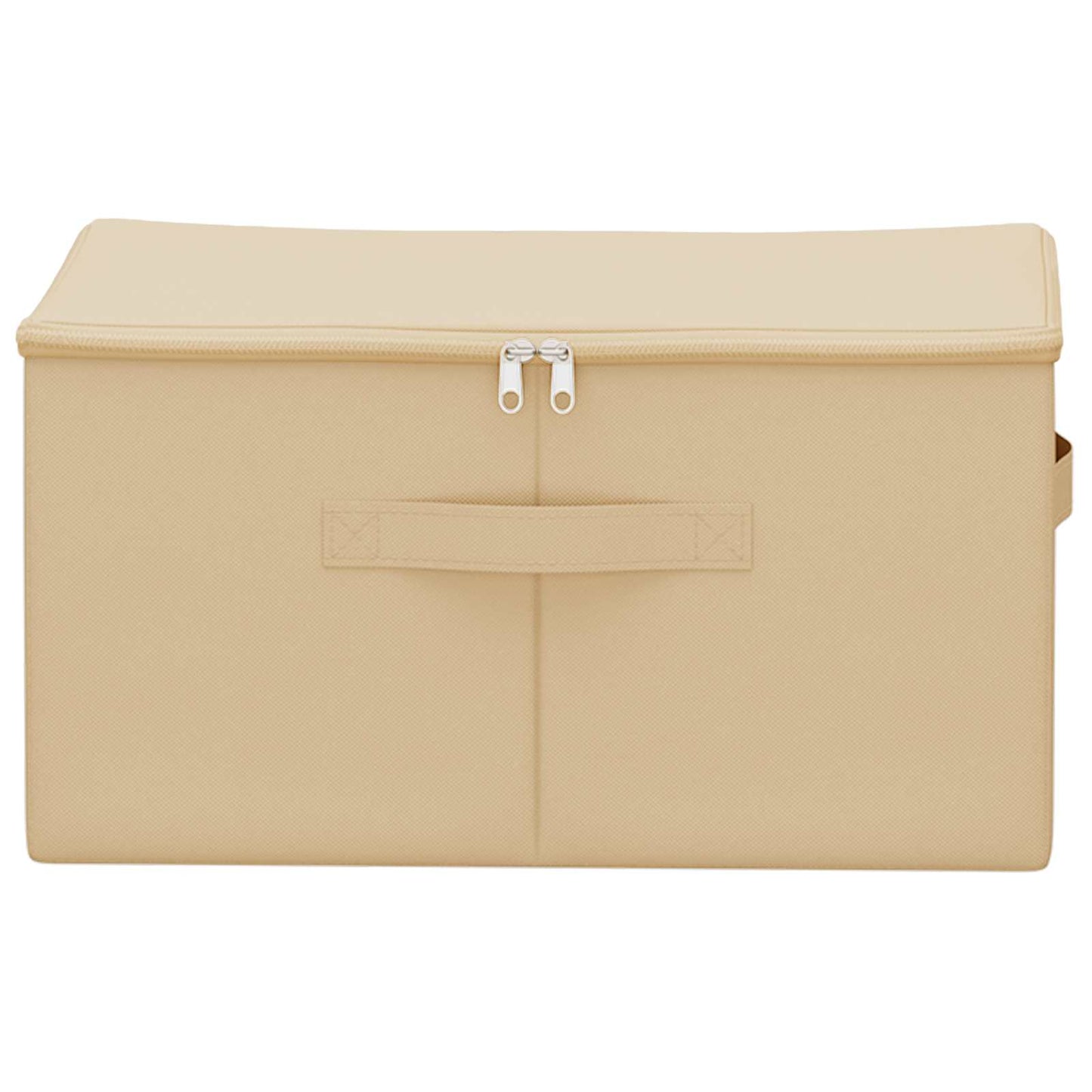 vidaXL Κουτί αποθήκευσης 24 pcs Κρεμ 43 x 34 x 23 εκ. Ύφασμα