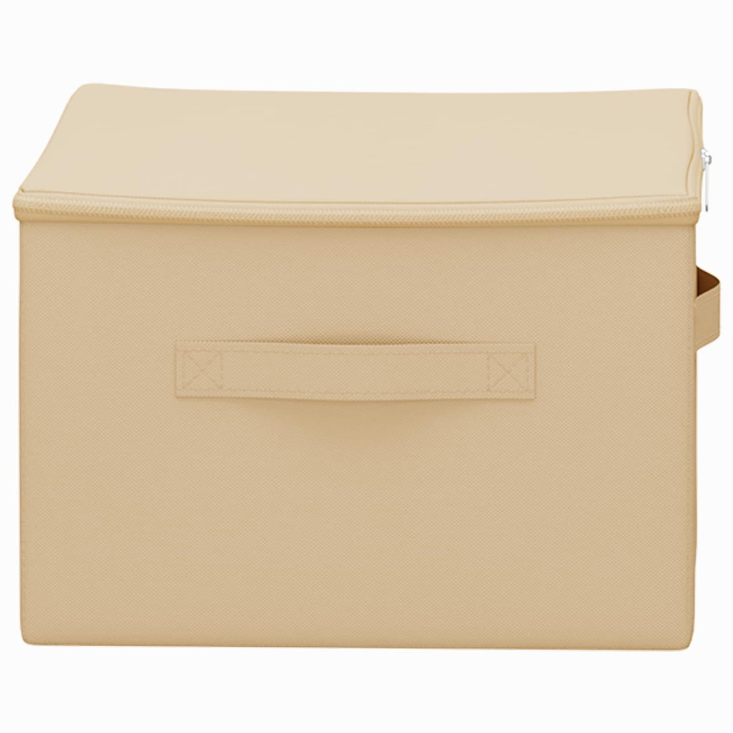 vidaXL Κουτί αποθήκευσης 24 pcs Κρεμ 43 x 34 x 23 εκ. Ύφασμα