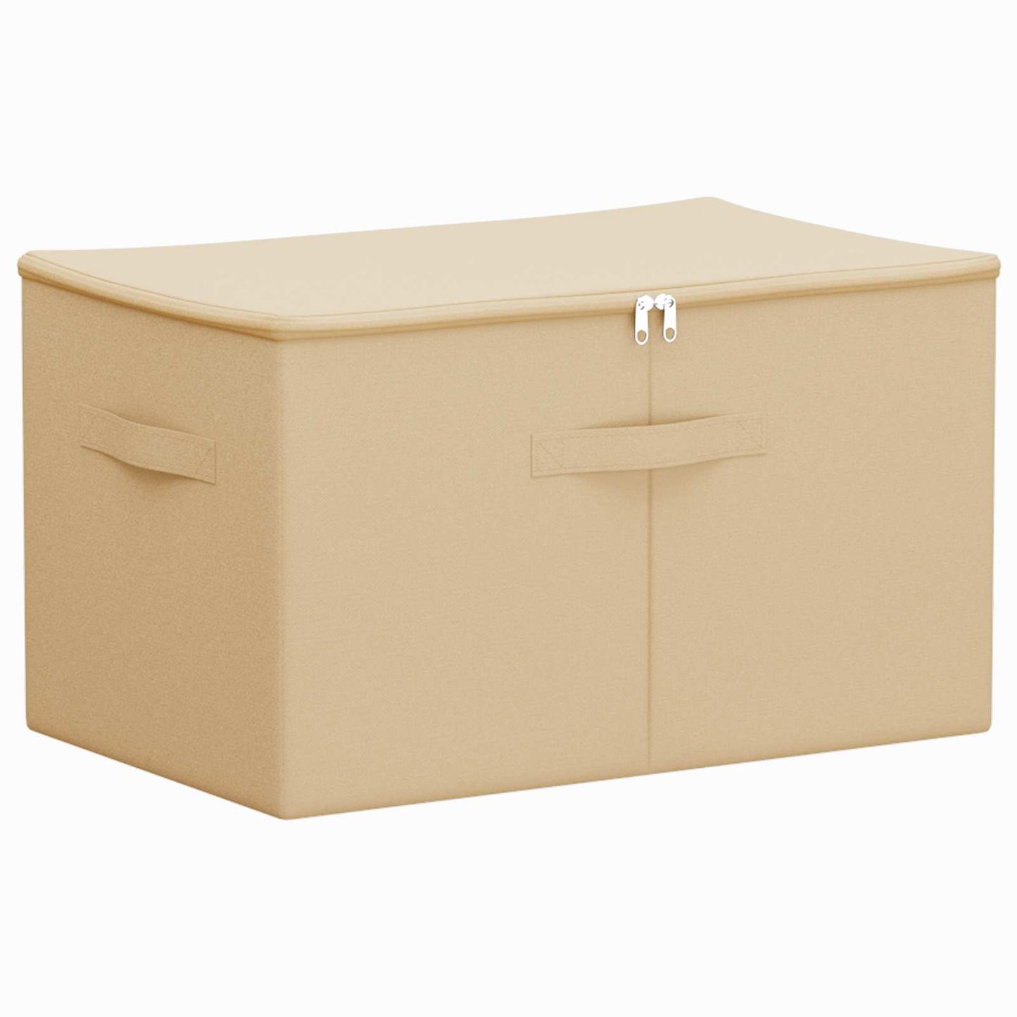 vidaXL Κουτί αποθήκευσης Κρεμ 60 x 43 x 35 εκ. Ύφασμα
