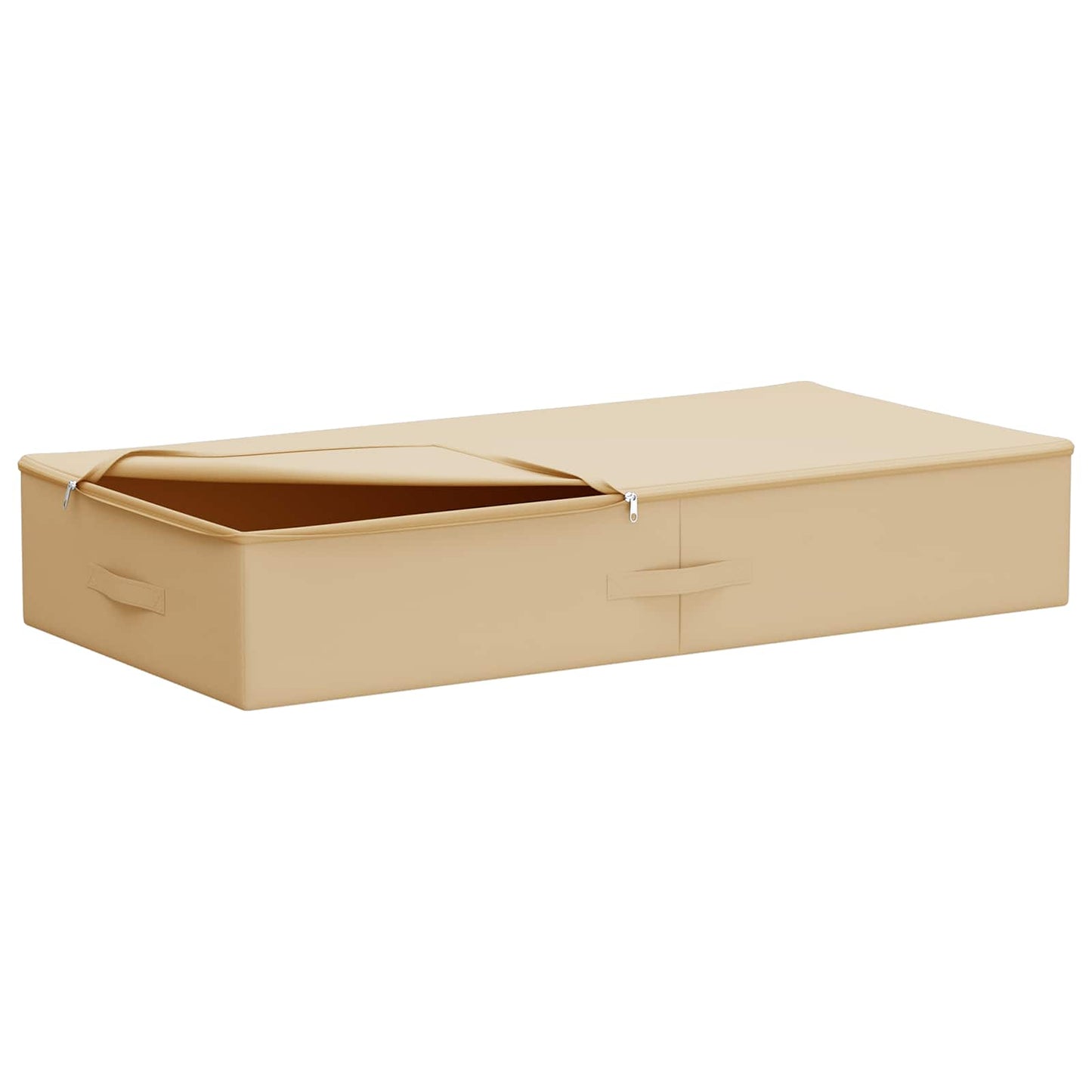 vidaXL Κουτί αποθήκευσης 6 pcs Κρεμ 90 x 48 x 15 εκ. Ύφασμα
