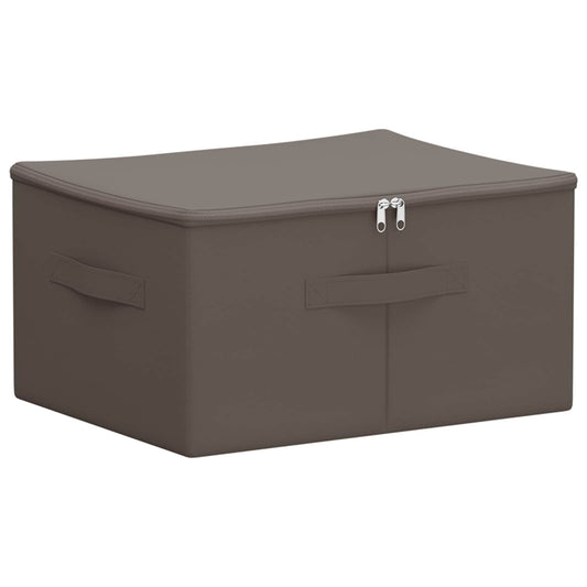 vidaXL Κουτί αποθήκευσης Γκρι 43 x 34 x 23 εκ. Ύφασμα