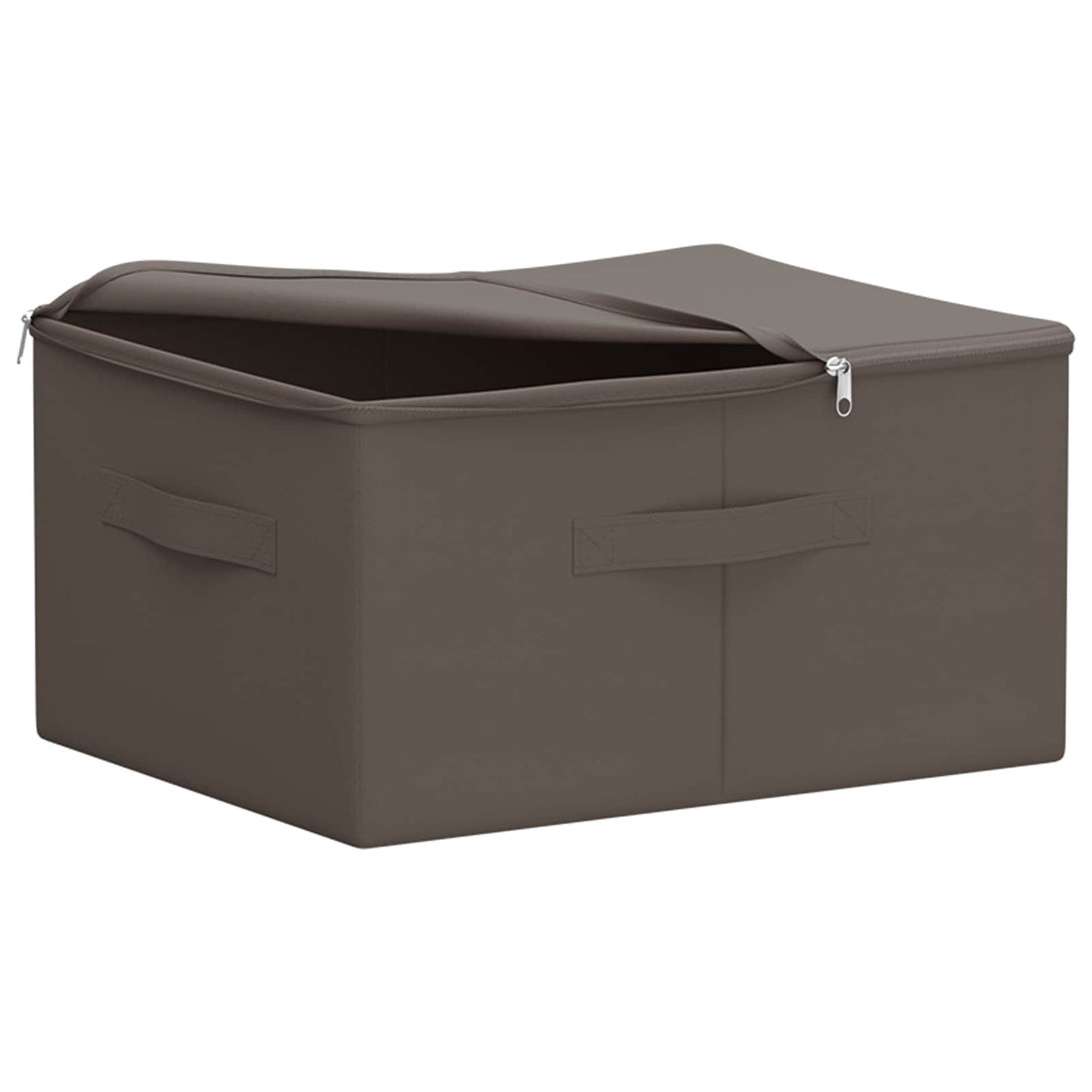 vidaXL Κουτί αποθήκευσης 24 pcs Γκρι 50 x 30 x 25 cm Ύφασμα