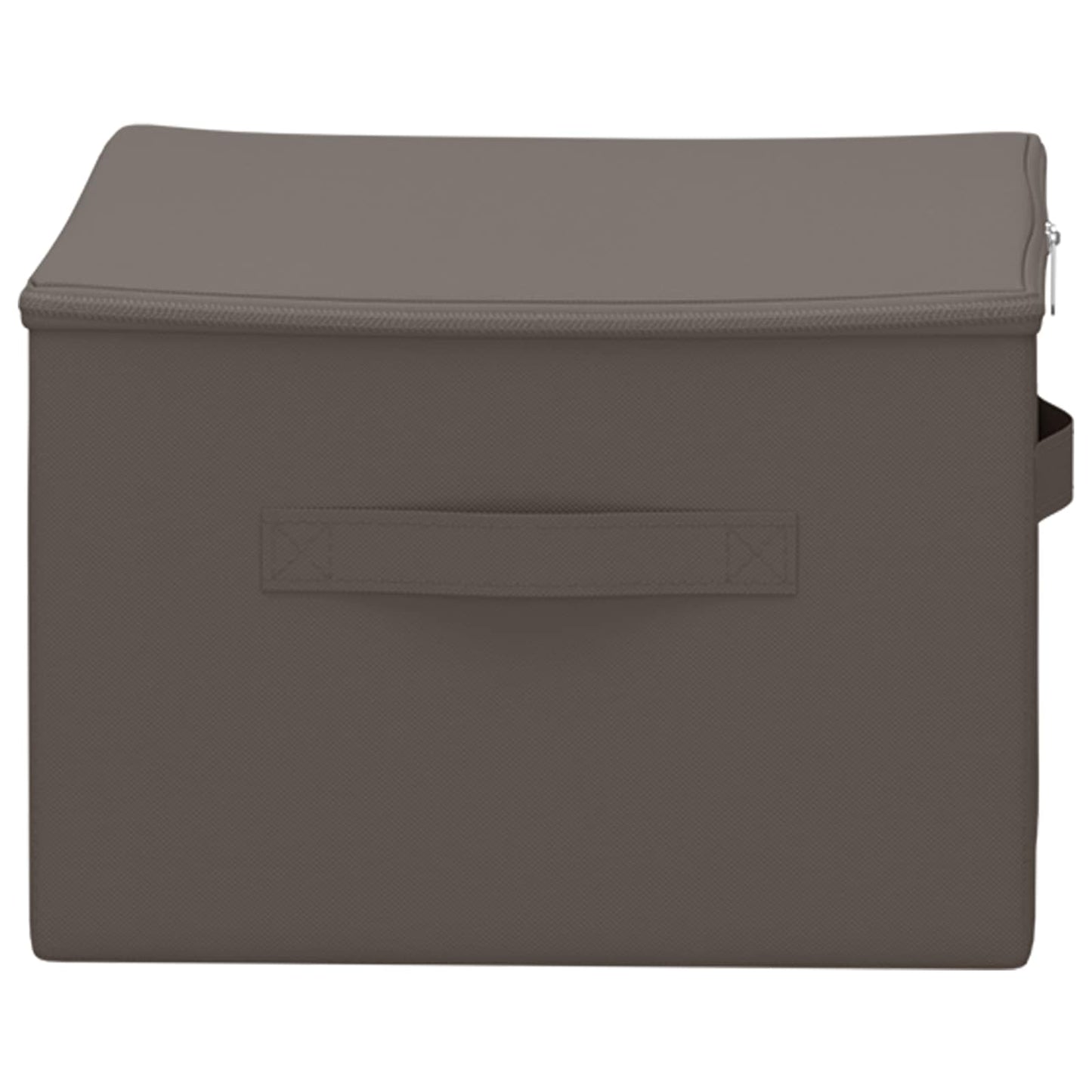vidaXL Κουτί αποθήκευσης 24 pcs Γκρι 50 x 30 x 25 cm Ύφασμα
