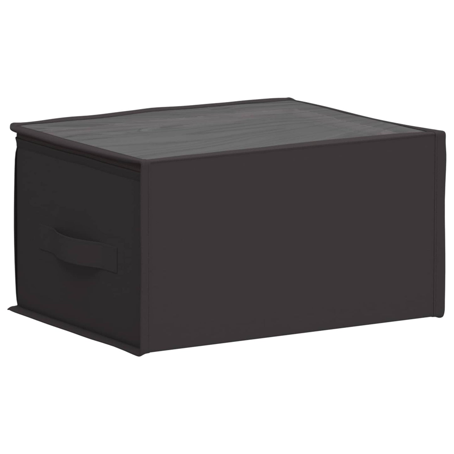 vidaXL Κουτί Αποθήκευσης με Διαφανές Παράθυρο 6 pcs Ανθρακί Ύφασμα