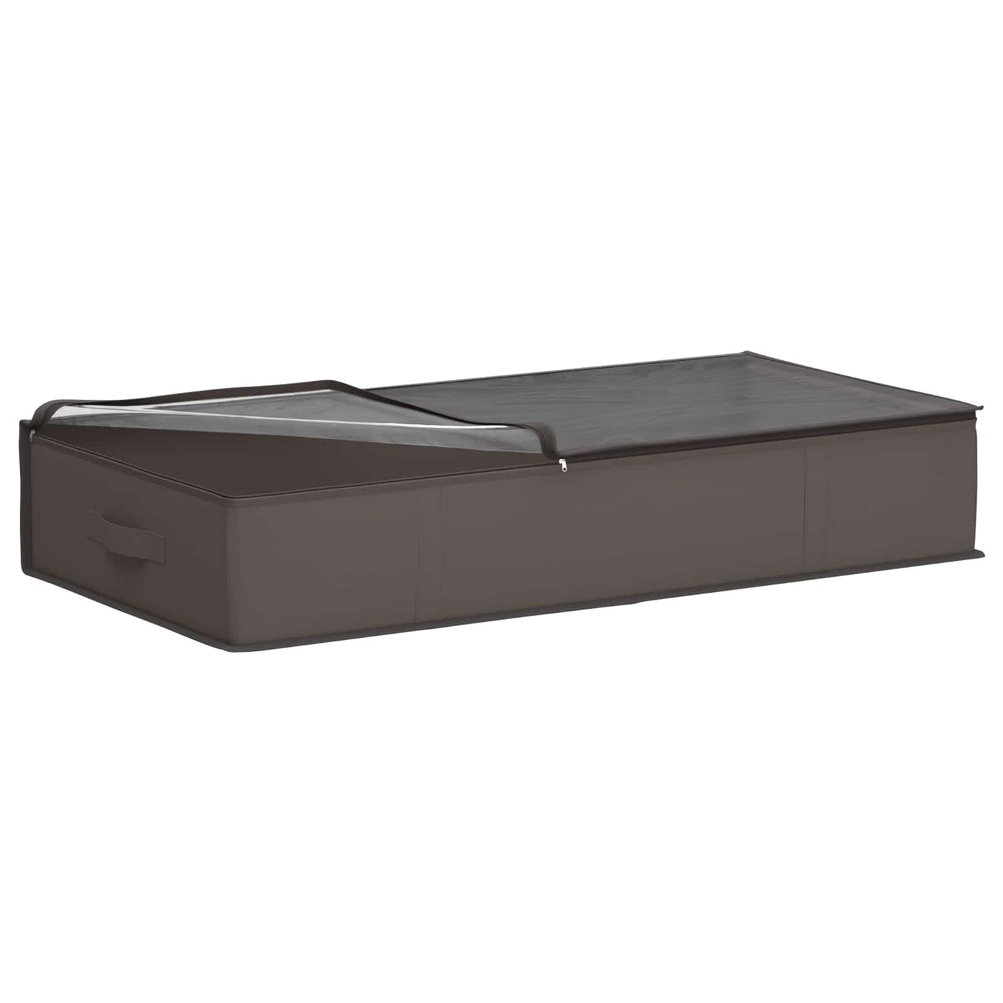 vidaXL Κουτί Αποθήκευσης με Διαφανές Παράθυρο 6 pcs Γκρι Ύφασμα