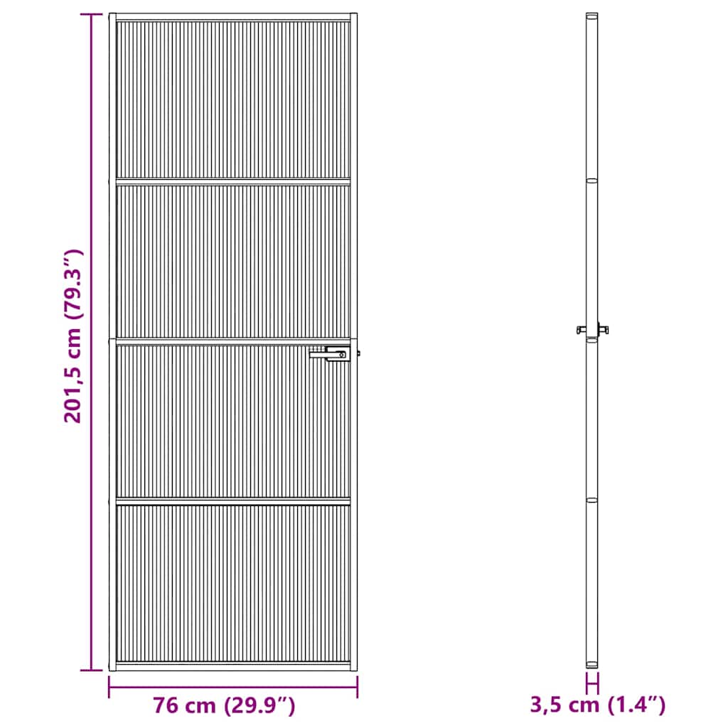 vidaXL Πόρτα Σπιτιού 76 x 201,5 x 3,5 εκ