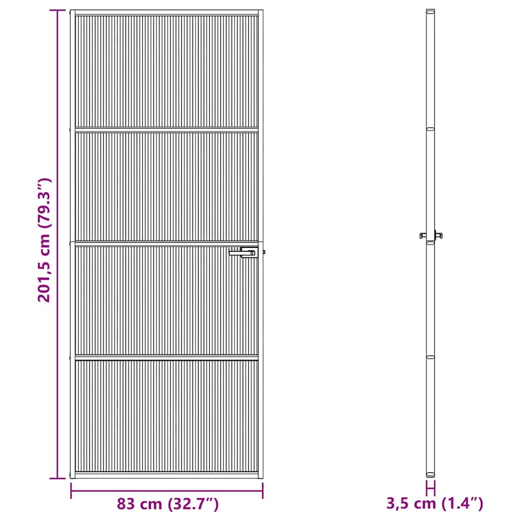 vidaXL Πόρτα Σπιτιού 83 x 201,5 x 3,5 εκ