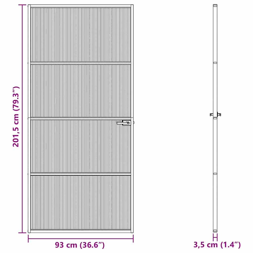 vidaXL Πόρτα Σπιτιού 93 x 201,5 x 3,5 εκ