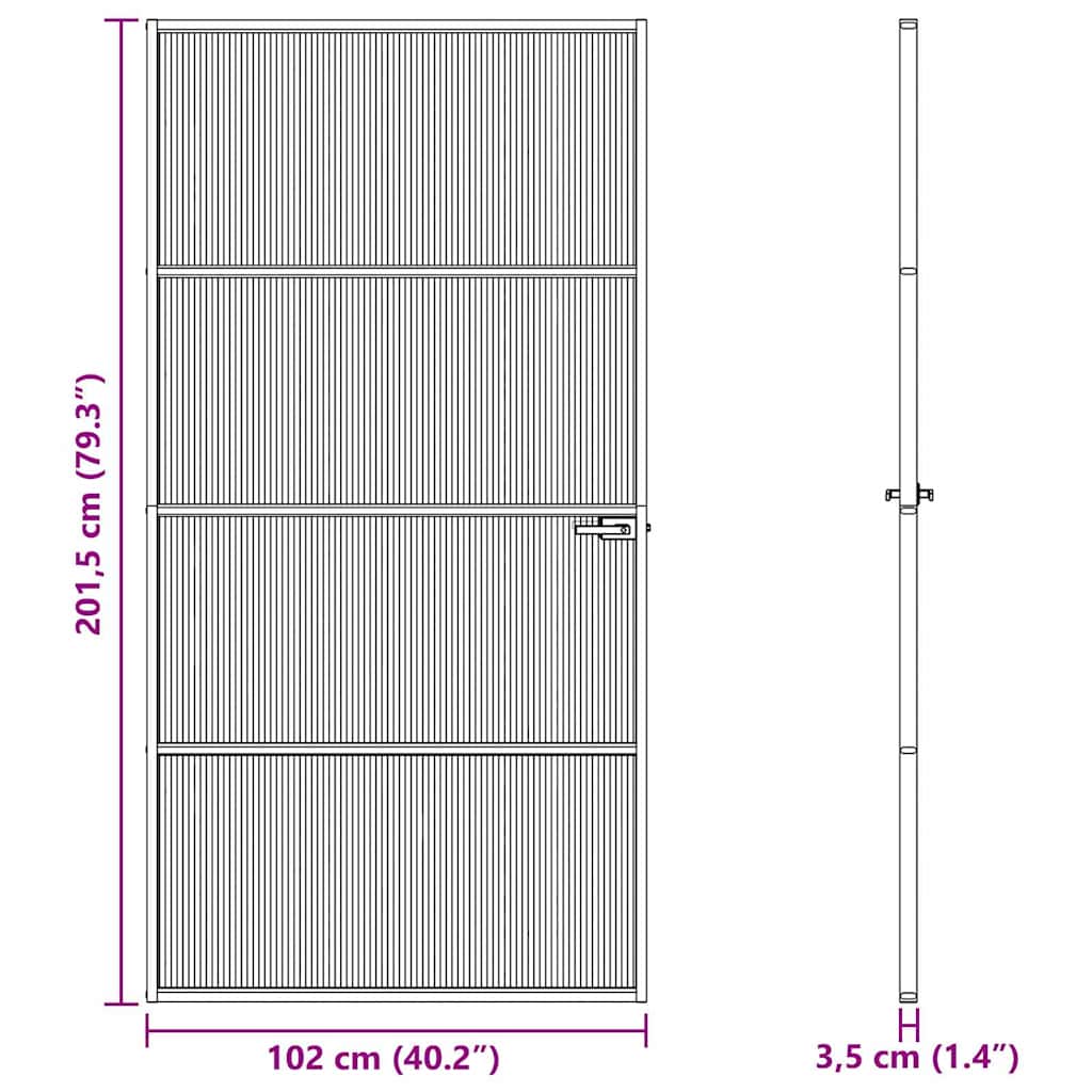 vidaXL Πόρτα Σπιτιού 102 x 201,5 x 3,5 εκ