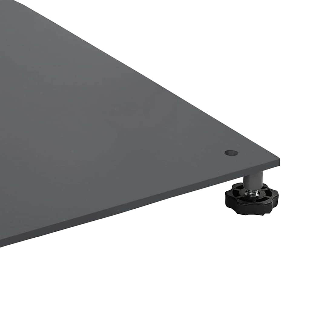 vidaXL Βάση ομπρέλας Σκούρο γκρι 100 x 100 x 4 εκ. Ατσάλι