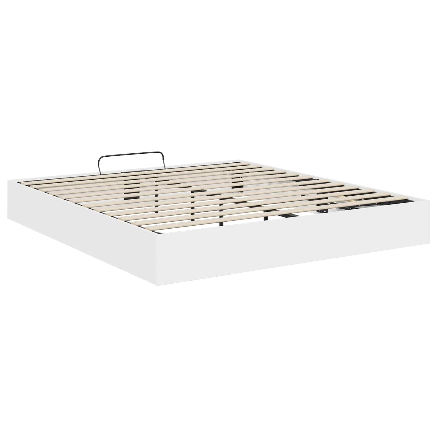 vidaXL Κρεβάτι Οθωμανικού Τύπου Λευκό 193 x 120 x 25 εκ Μοριοσανίδα