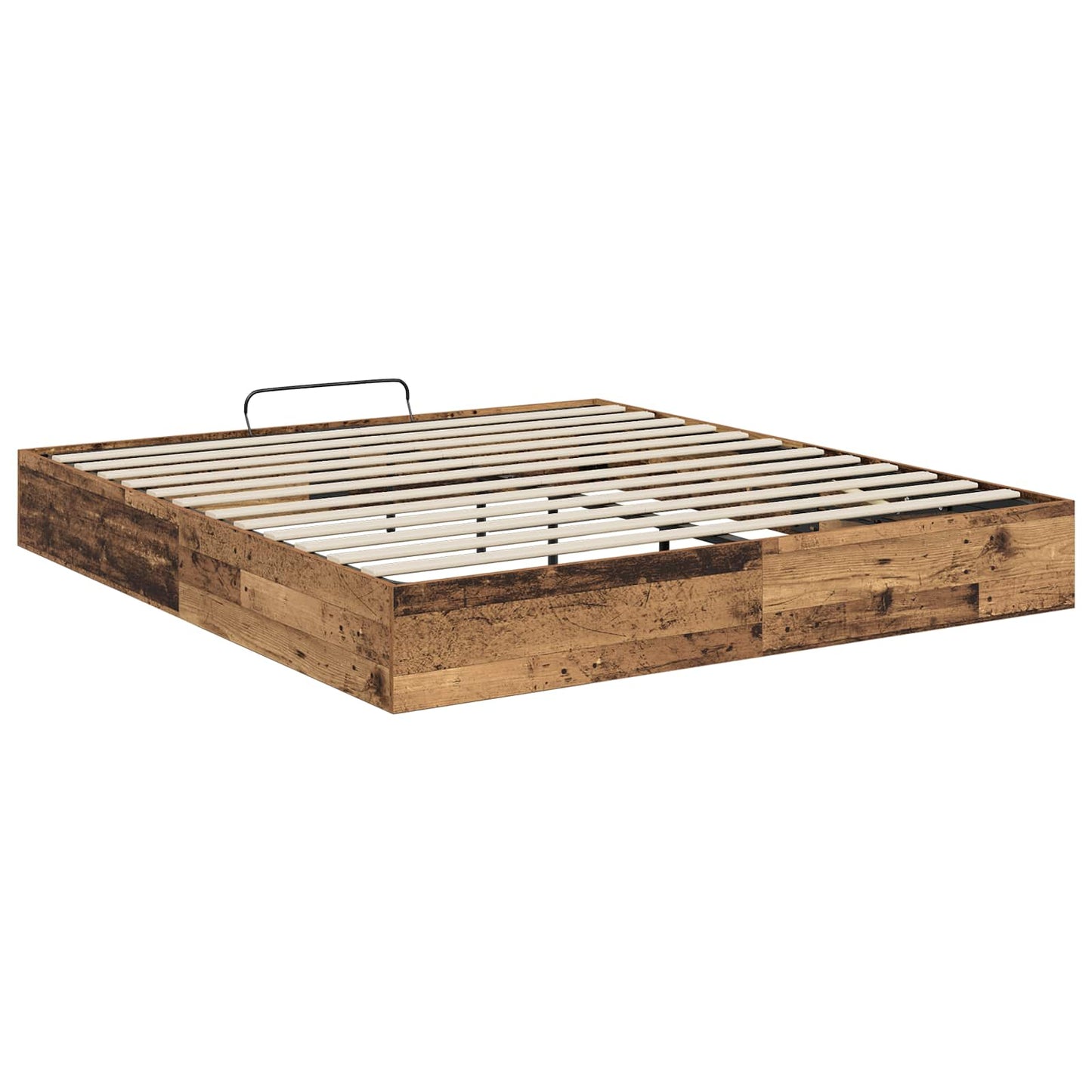 vidaXL Κρεβάτι Οθωμανικού Τύπου Παλιό ξύλο 203 x 180 x 25 εκ