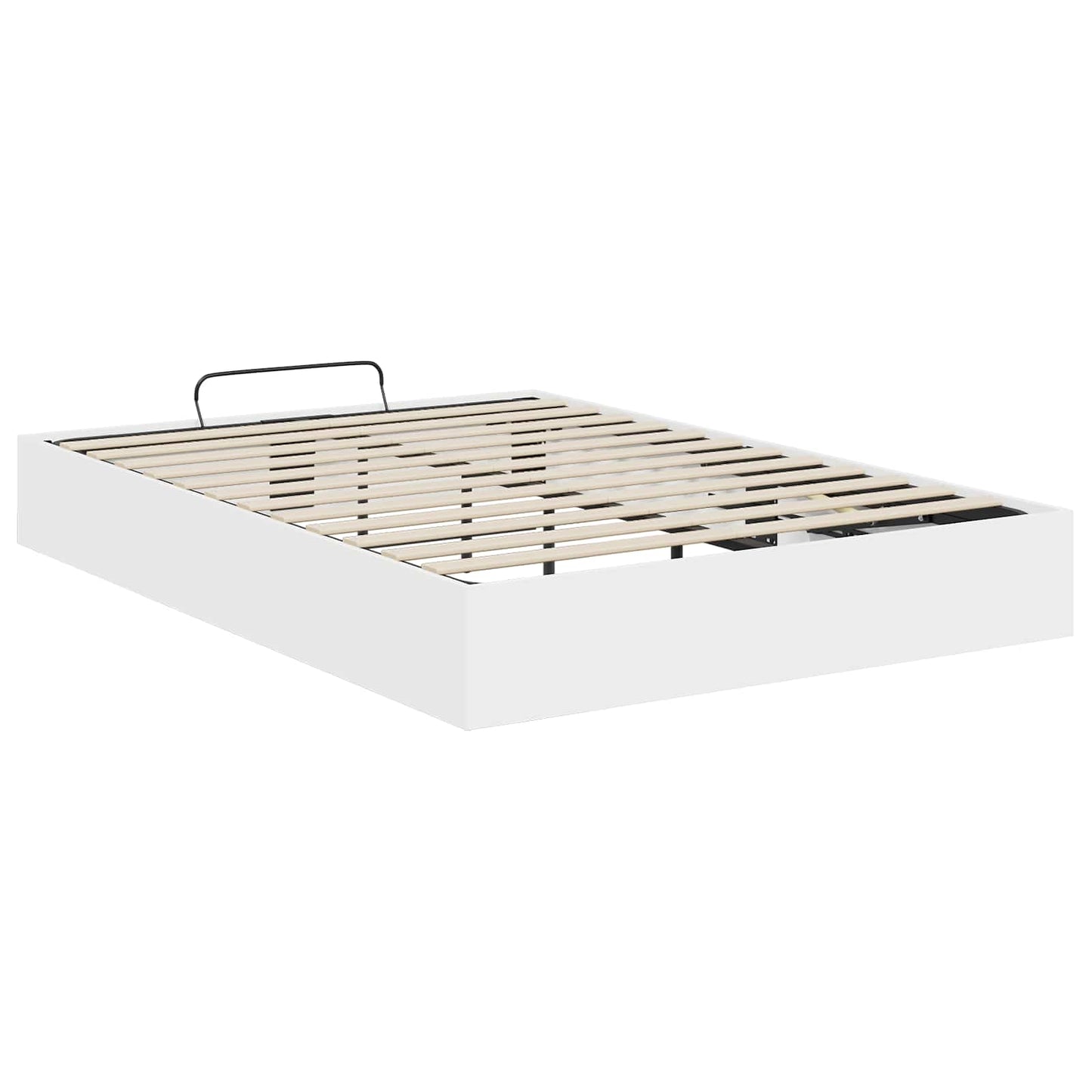 vidaXL Κρεβάτι Οθωμανικού Τύπου Λευκό 193 x 120 x 25 εκ Μοριοσανίδα