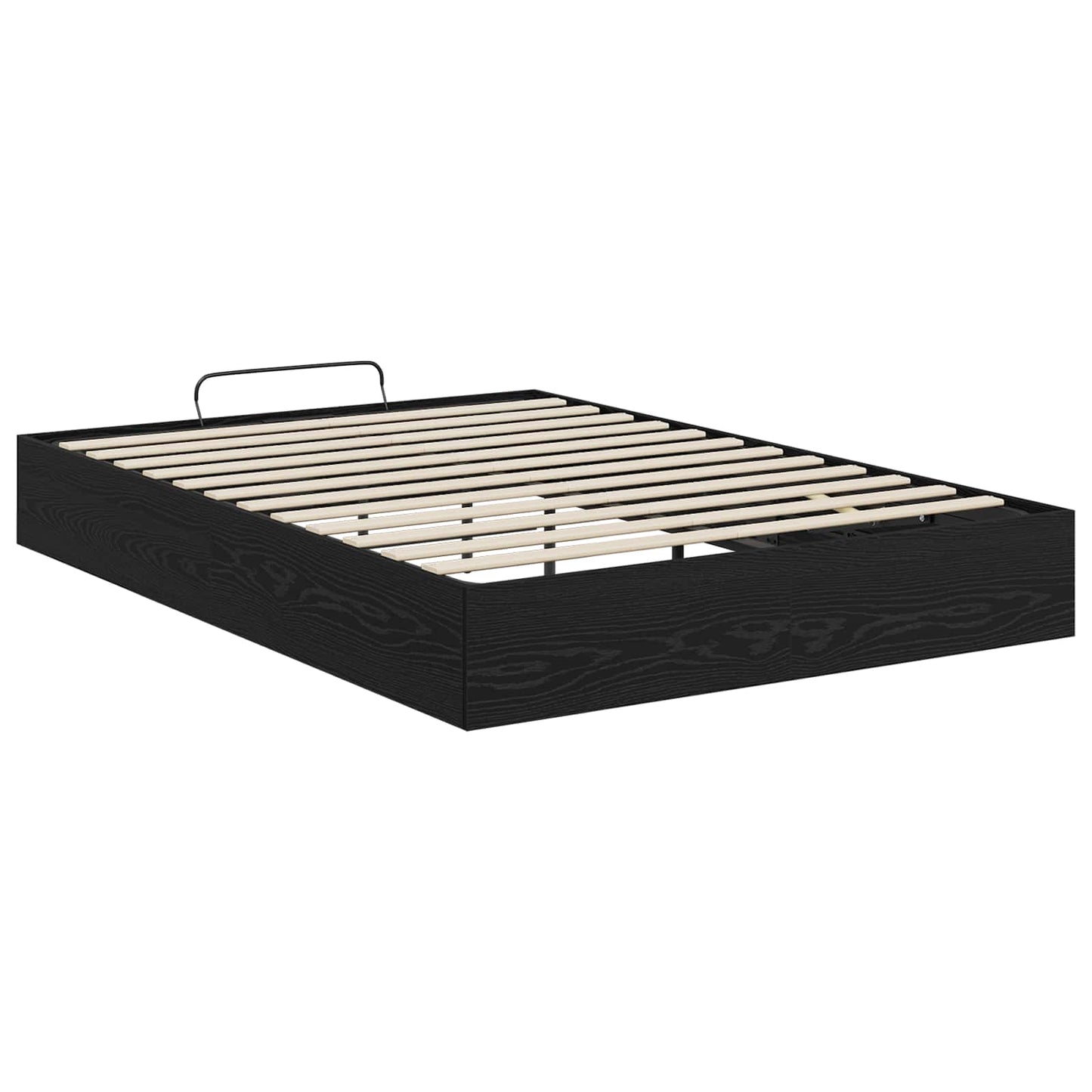 vidaXL Κρεβάτι Οθωμανικού Τύπου Μαύρη Οξυά 193 x 120 x 25 εκ