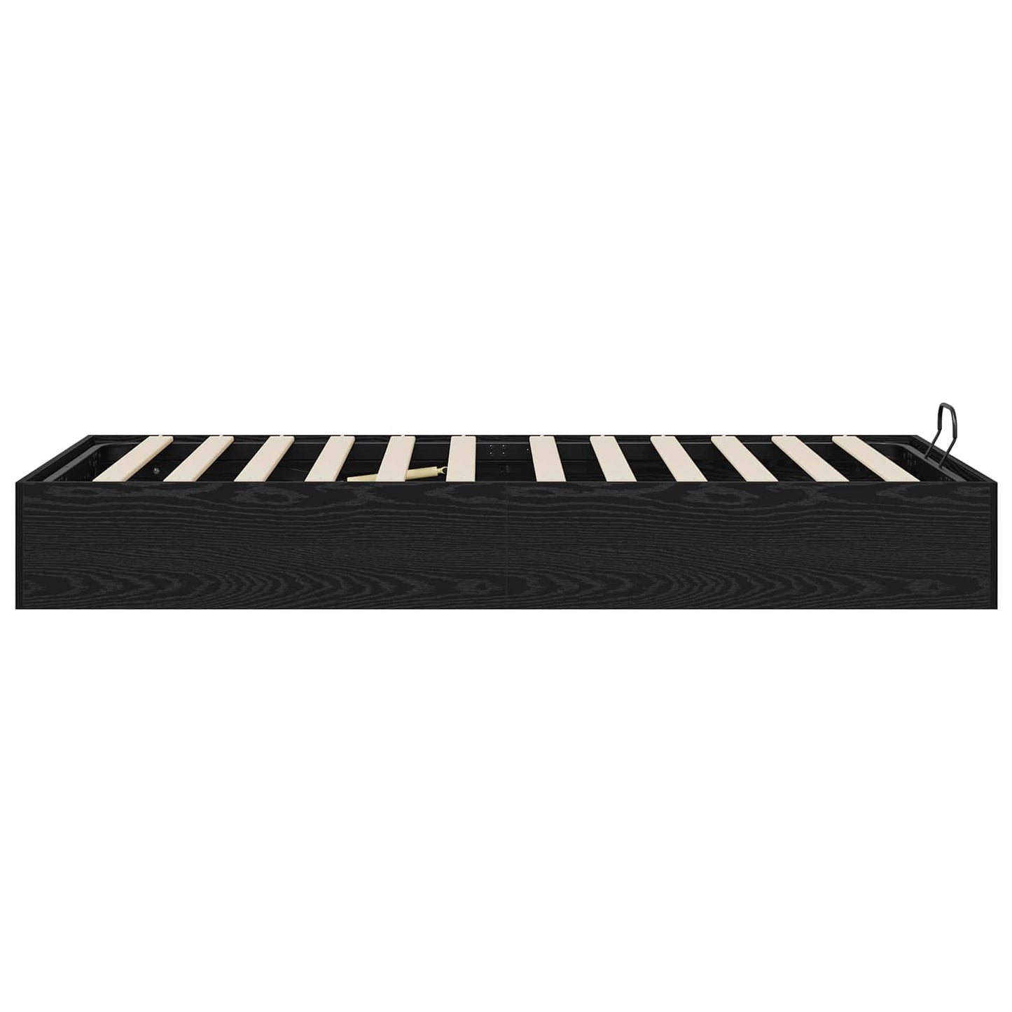 vidaXL Κρεβάτι Οθωμανικού Τύπου Μαύρη Οξυά 193 x 120 x 25 εκ