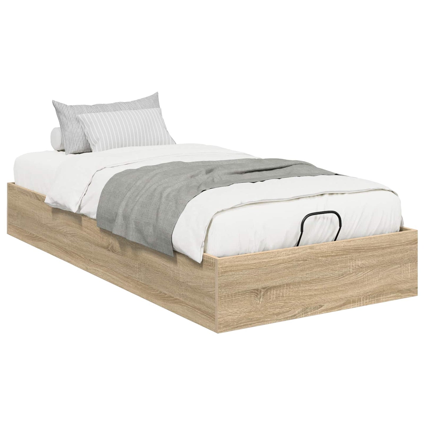 vidaXL Κρεβάτι Οθωμανικού Τύπου Δρύς Sonoma 193 x 120 x 25 εκ