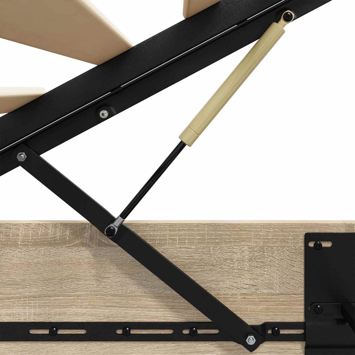 vidaXL Κρεβάτι Οθωμανικού Τύπου Δρύς Sonoma 203 x 80,5 x 25 εκ
