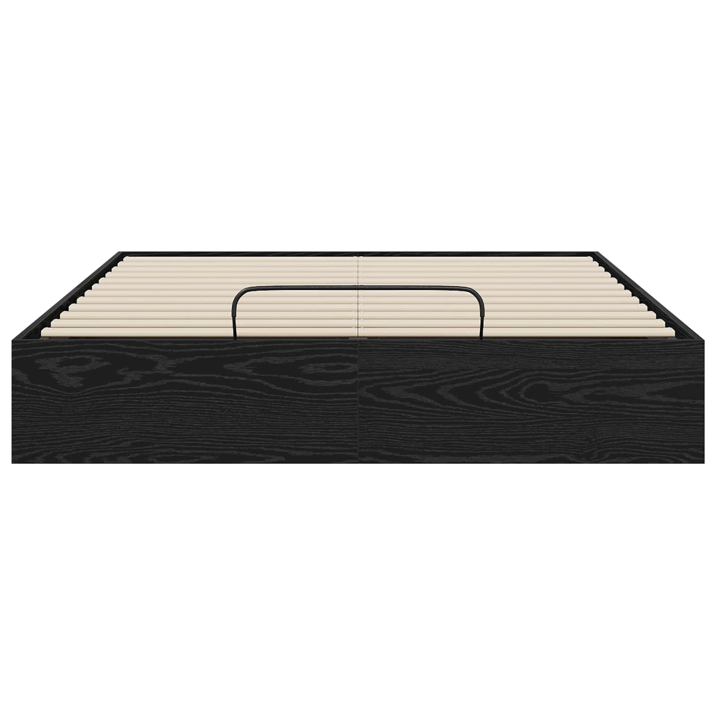 vidaXL Κρεβάτι Οθωμανικού Τύπου Μαύρη Δρυς 193 x 135 x 25 εκ