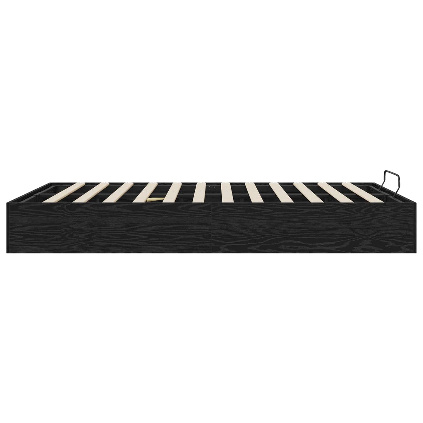 vidaXL Κρεβάτι Οθωμανικού Τύπου Μαύρη Δρυς 193 x 135 x 25 εκ