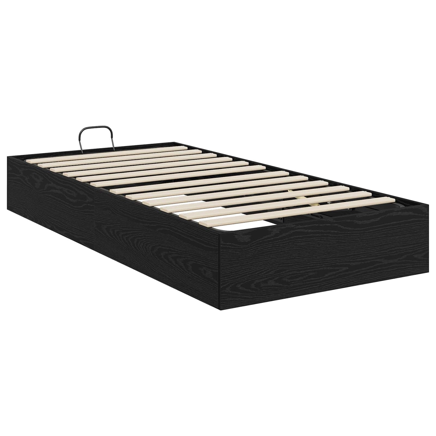 vidaXL Κρεβάτι Οθωμανικού Τύπου Μαύρη Δρυς 193 x 90 x 25 εκ