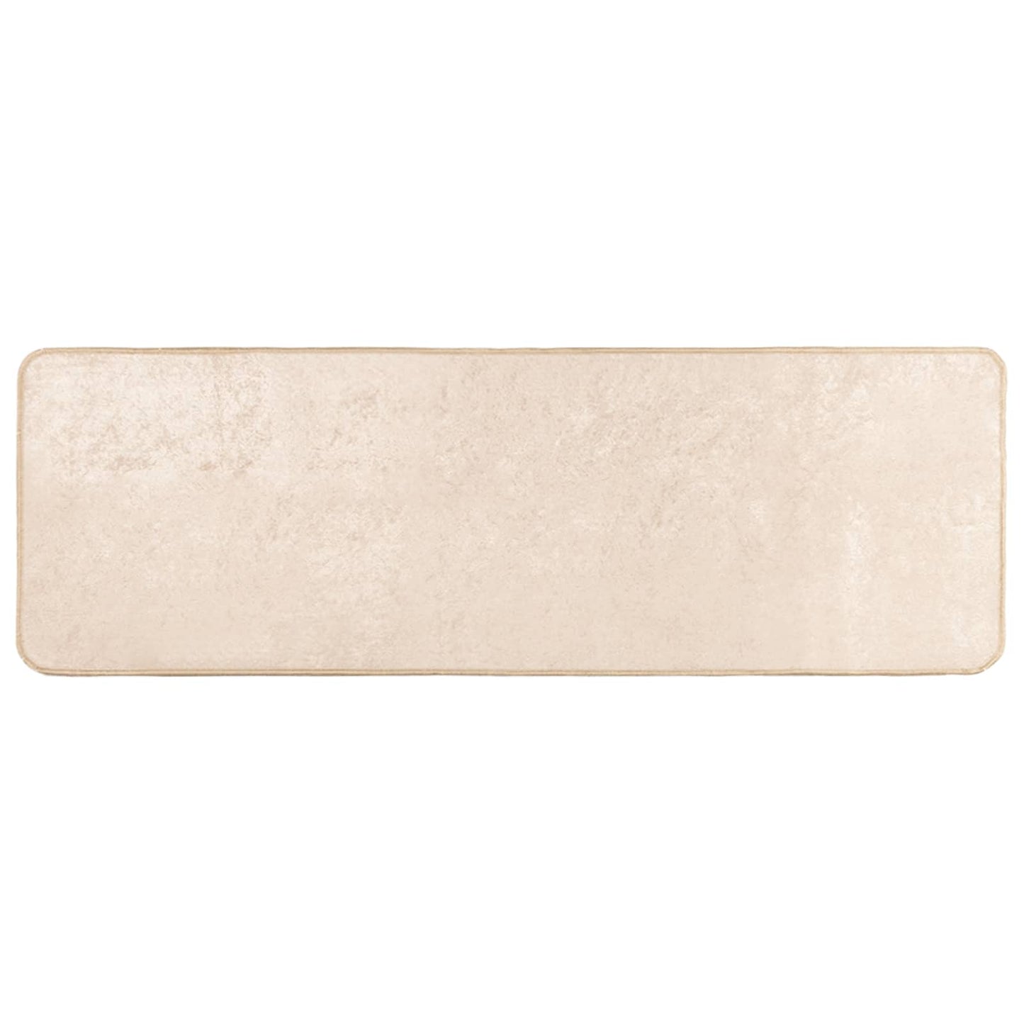 vidaXL Χαλί Τύπωμα Κρεμ 150 x 50 cm Πολυέστερ και PVC