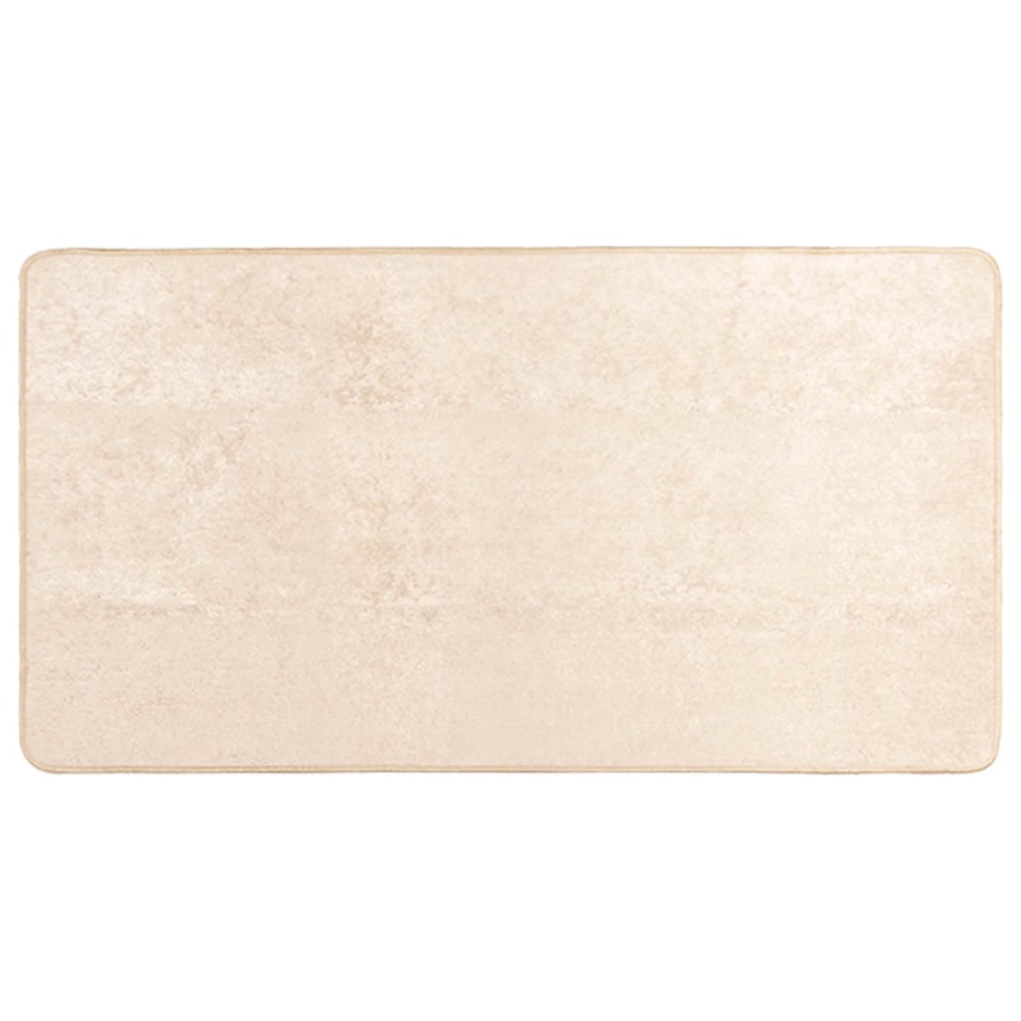 vidaXL Χαλί Τύπωμα Κρεμ 100 x 80 cm Πολυέστερ και PVC