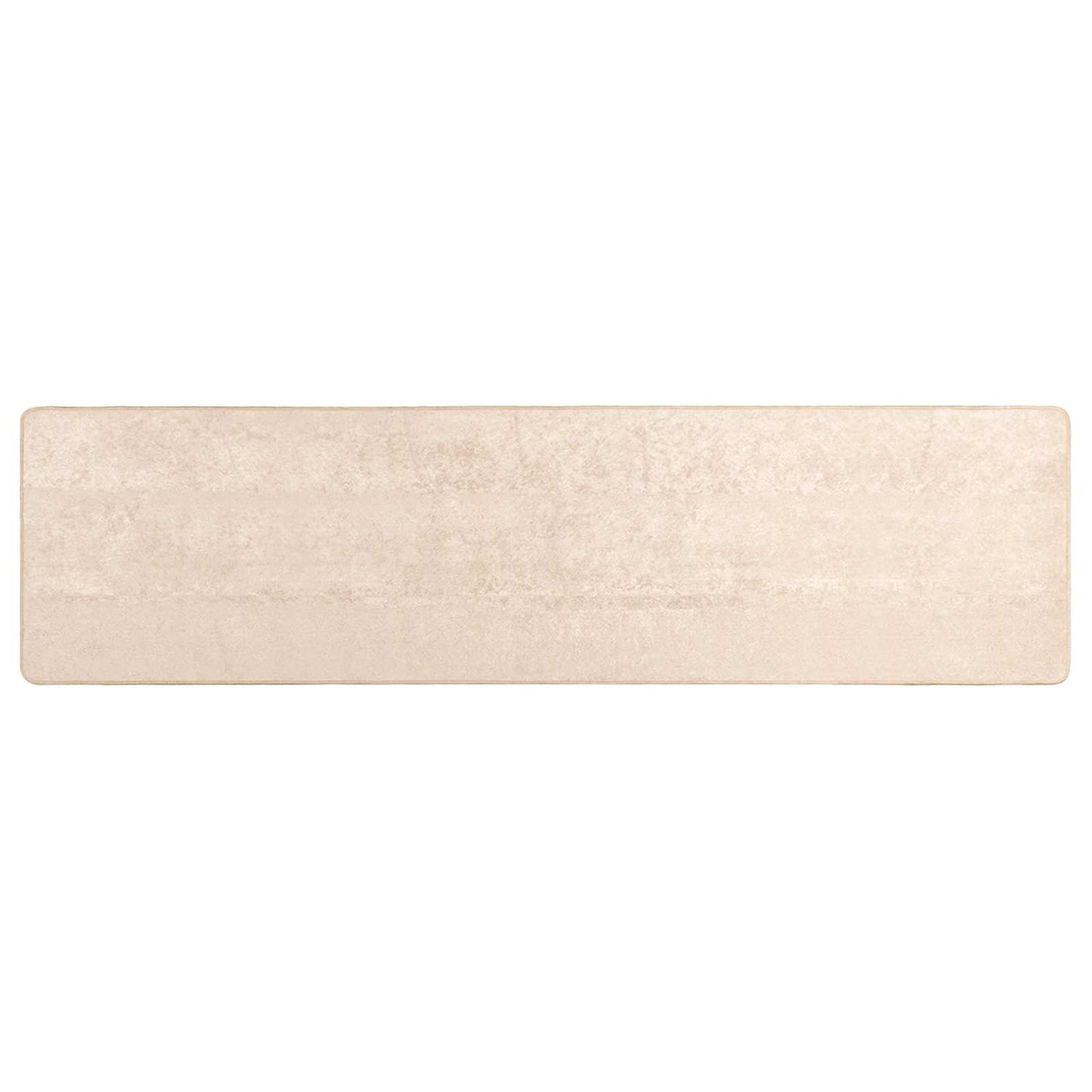 vidaXL Χαλί Τύπωμα Κρεμ 250 x 100 εκ. Πολυέστερ και PVC