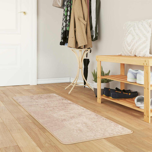 vidaXL Χαλί Runner MARSA Μπεζ 50 x 200 εκ. Πολυέστερ και PVC