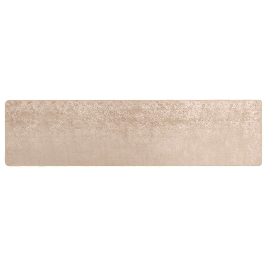 vidaXL Χαλί Runner MARSA Μπεζ 100 x 450 εκ. Πολυέστερ και PVC