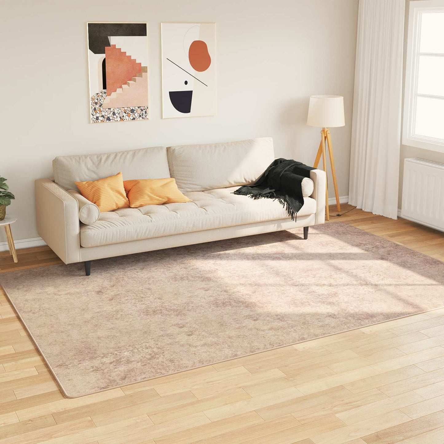 vidaXL Χαλί Runner MARSA Μπεζ 190 x 300 εκ. Πολυέστερ και PVC
