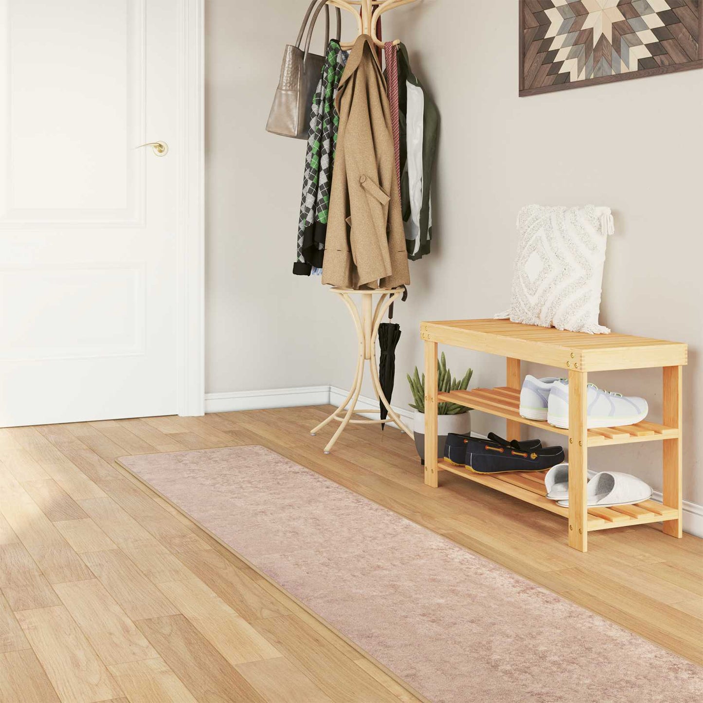 vidaXL Χαλί Runner MARSA Άμμος 50 x 250 εκ. Πολυέστερ και PVC