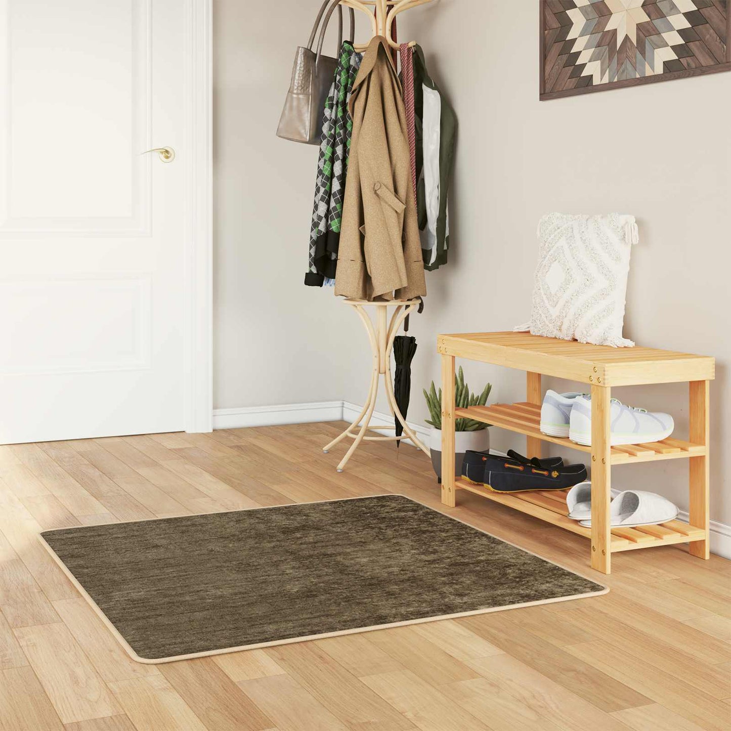 vidaXL Χαλί Runner MARSA Δασώδες Πράσινο 100 x 100 cm